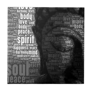 buddhistische Worte der Weisheit Fliese