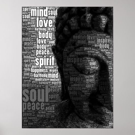 buddhistische Worte der Weisheit Poster (Vorne)