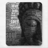 Buddhistische Wörter von Klugheit Mousepad (Vorne)