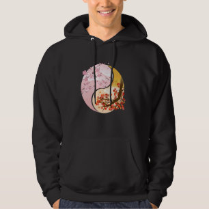 Buddhistische Zeichen Ying und Yang Pflanze China  Hoodie