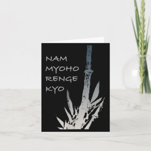 Buddhistische Zitate - Nam Myoho Renge Kyo - Buddh Karte