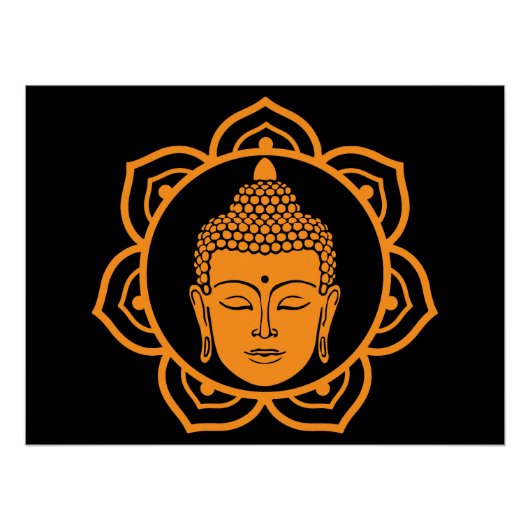 Buddhistische Zuhause-Wanddekoration Poster (Vorderseite)