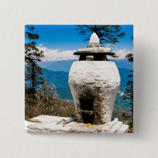 Buddhistischer Anbetungsort Button (Vorderseite)