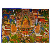 Buddhistischer Buddhismus Buddhas, der Boho Große Geschenktüte (Rückseite)