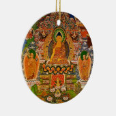 Buddhistischer Buddhismus Buddhas, der Boho Keramikornament (Rechts)