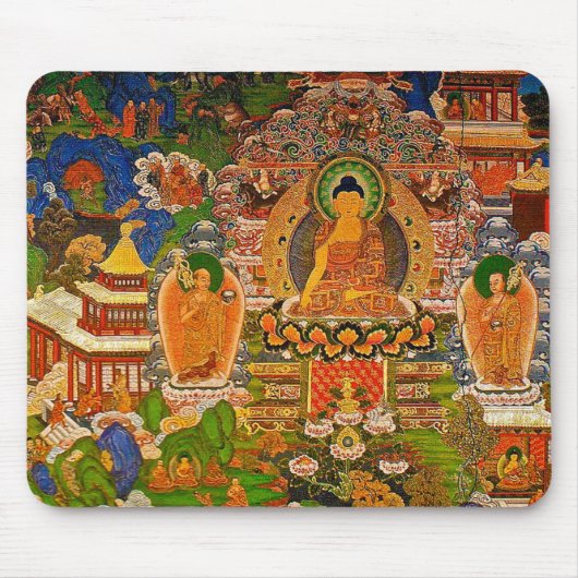 Buddhistischer Buddhismus Buddhas, der Boho Mousepad (Vorne)
