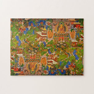 Buddhistischer Buddhismus Buddhas, der Boho Puzzle
