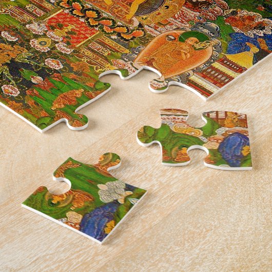 Buddhistischer Buddhismus Buddhas, der Boho Puzzle (Seite)