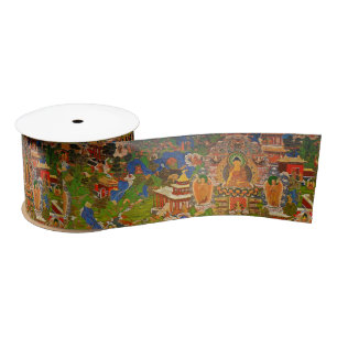 Buddhistischer Buddhismus Buddhas, der Boho Satinband