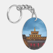 Buddhistischer Dzong-Dom Schlüsselanhänger (Vorderseite links)