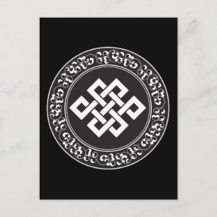 Buddhistischer Endloser Knoten Postkarte