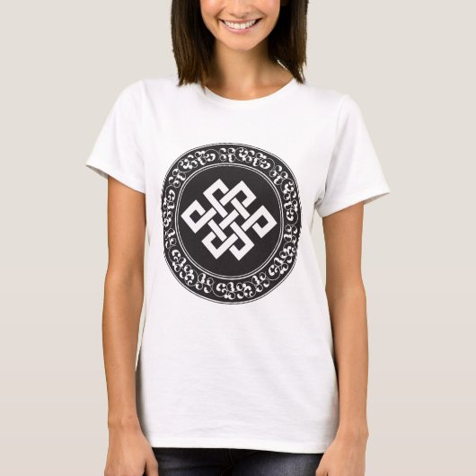Buddhistischer endloser Knoten T-Shirt (Vorderseite)