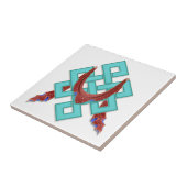 buddhistischer ewiger Knoten Fliese (Seite)