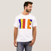Buddhistischer Flaggen-T - Shirt (Vorne ganz)