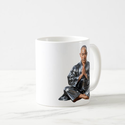 Buddhistischer Gebetsmönch Kaffeetasse (VorderseiteRechts)