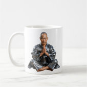 Buddhistischer Gebetsmönch Kaffeetasse (Links)