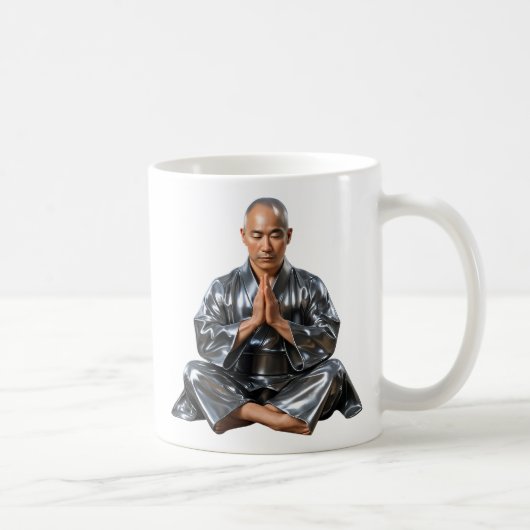 Buddhistischer Gebetsmönch Kaffeetasse (Rechts)