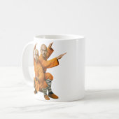Buddhistischer Krieger-Mönch Kaffeetasse (Vorderseite Links)