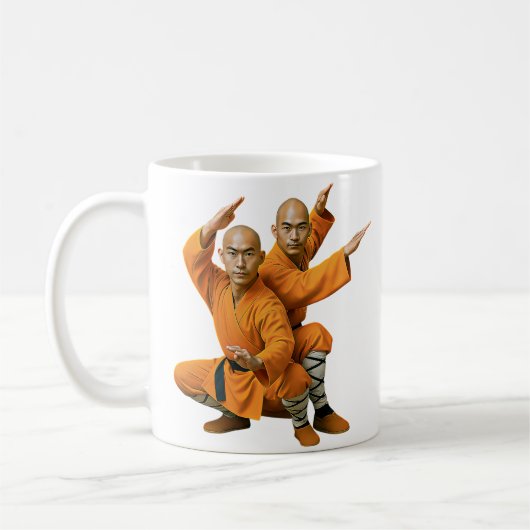 Buddhistischer Krieger-Mönch Kaffeetasse (Links)