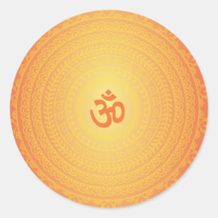 Buddhistischer Mandela Aufkleber Yoga-OM