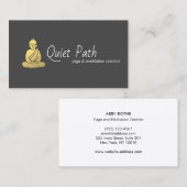 Buddhistischer Mindfulness-Lehrer Visitenkarte (Vorne/Hinten)