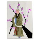 Buddhistischer Mönch-Geschenktasche Mittlere Geschenktüte (Rückseite)