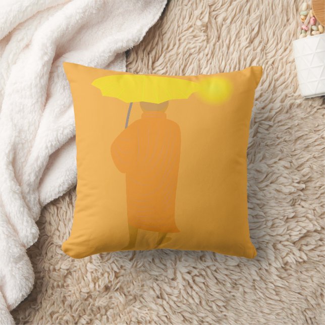 Buddhistischer Mönch Kissen (Decke)