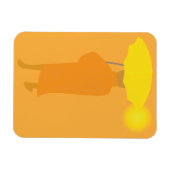 Buddhistischer Mönch Magnet (Horizontal)