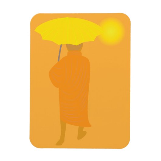 Buddhistischer Mönch Magnet (Vertikal)
