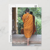 Buddhistischer Mönch Thailand Postkarte (Vorne/Hinten)