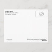 Buddhistischer Mönch Thailand Postkarte (Rückseite)