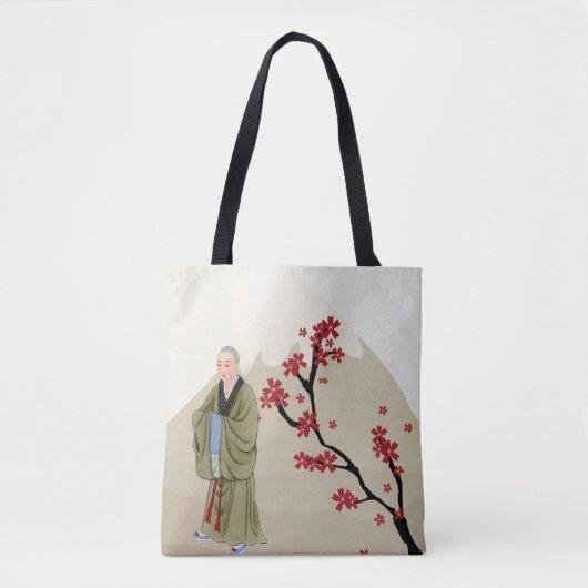 Buddhistischer Mönch-Tote-Tag Tasche (Vorderseite)