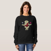 Buddhistischer Mönch Zen-Meditation Buddha Om Spir Sweatshirt (Vorne ganz)