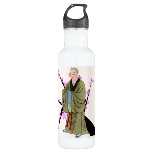 Buddhistischer Mönchswasserflasche Edelstahlflasche (Vorderseite)