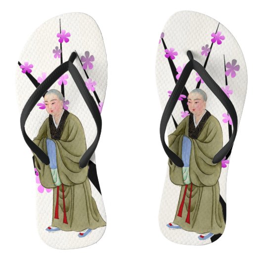 Buddhistischer Monk Flip Flops Badesandalen (Fußbett)