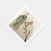 Buddhistischer Monk Paper Napkin Serviette (Ecke)