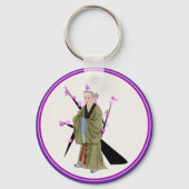 Buddhistischer Monk-Schlüsselanhänger Schlüsselanhänger (Rückseite)