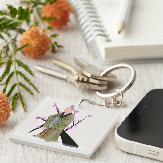 Buddhistischer Monk-Schlüsselanhänger Schlüsselanhänger (Vorderseite rechts)