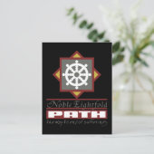 Buddhistischer Nachtweg Postkarte (Stehend Vorderseite)