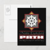 Buddhistischer Nachtweg Postkarte (Vorne/Hinten)