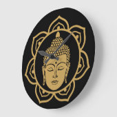 Buddhistischer Nirvana-Tag Große Wanduhr (Winkel)