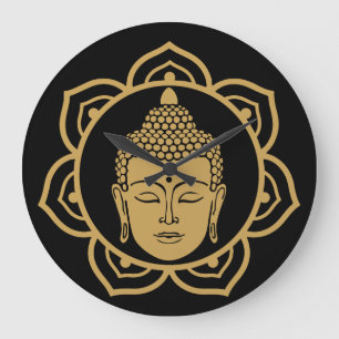 Buddhistischer Nirvana-Tag Große Wanduhr