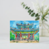 Buddhistischer Schrein Postkarte (Stehend Vorderseite)