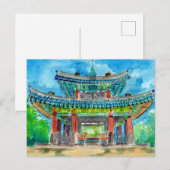 Buddhistischer Schrein Postkarte (Vorne/Hinten)