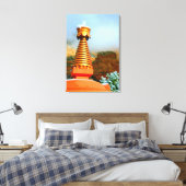 Buddhistischer Stupa-Leinwand Leinwanddruck (Insitu (Schlafzimmer))