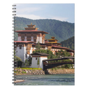 Buddhistischer Tempel am Fluss Notizblock