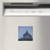 Buddhistischer Tempel bei Sonnenuntergang Magnet (In Situ (Geschirrspüler))