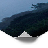 Buddhistischer Tempel bei Sonnenuntergang Poster (Ecke)