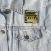 Buddhistischer Tempel in Kyoto, Japan Button (Beispiel)