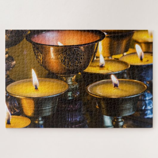 Buddhistischer Tempel | Kloster Longwu Puzzle (Horizontal)